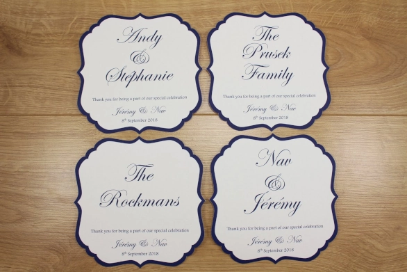 Door stickers made for a wedding handmade in Braintree, Essex 