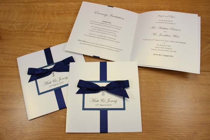 Elegance Wedding Invitation Handmade Perfection