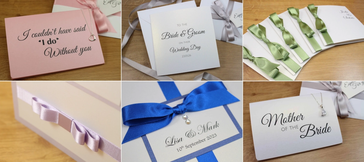 Examples of our affordable wedding invitations and wedding stationery
